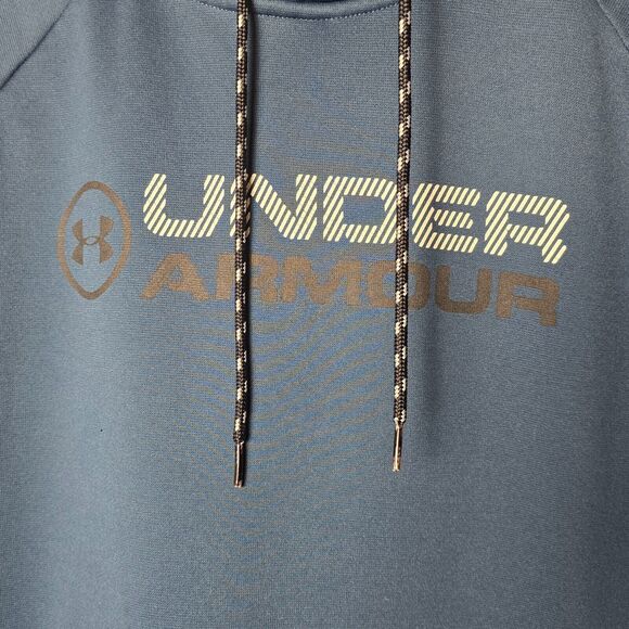 UNDER ARMOUR Teal Blue Pullover Hoodie Size Medium - Picture 3 of 11